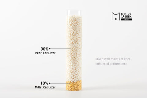 Pearl Cat Litter with Millet (Cassava Cat Litter with Millet) (Pack of 6) (24KG)