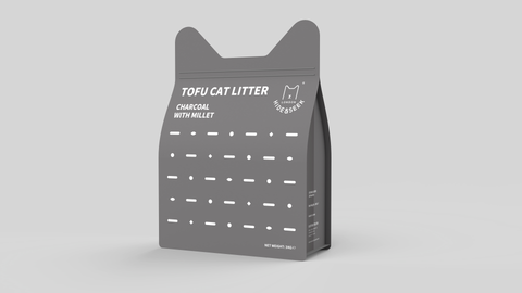 Charcoal Tofu Cat Litter with Millet (3KG)