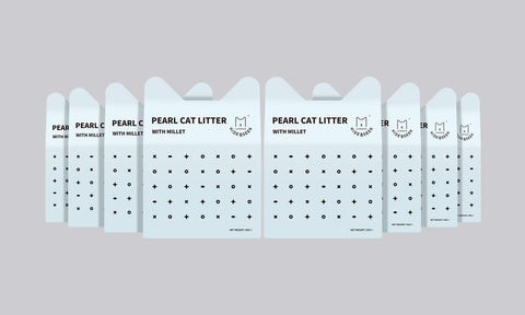 Pearl Cat Litter with Millet (Cassava Cat Litter with Millet) (3KG x 8)