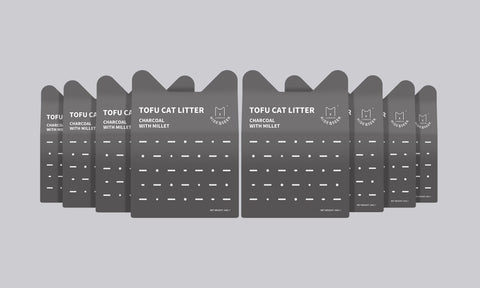 Charcoal Tofu Cat Litter with Millet (3KG x 8)